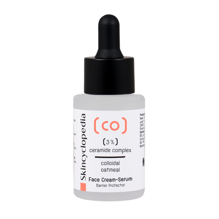 Skincyclopedia drėkinamasis veido kremas-serumas su keramidu 3%