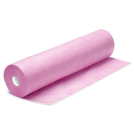 B&Y PURE vienkartinė paklodė-flizelinas 70 x 150m, perforacija kas 50 cm, rožinė