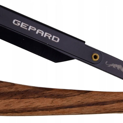 Бритва парикмахерская/барберская Gepard TEFLON для бритья и контуринга, черная