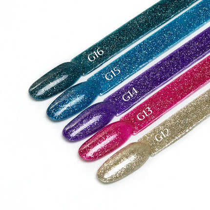 OCHO NAILS Hibridinis Nagų Lakas Glitter G12, 5 g