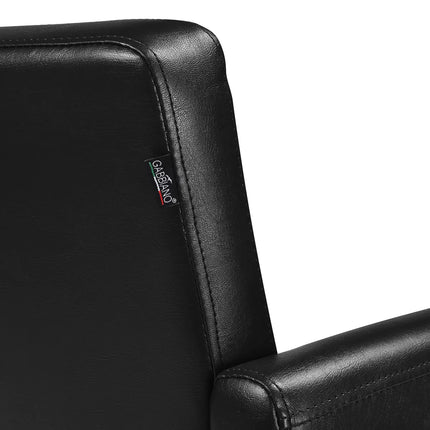 Парикмахерское кресло GABBIANO MALAGA, черно-золотое.