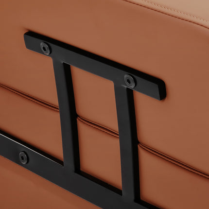 Gabbiano Porto juodai oranžinė kirpėjo kėdė