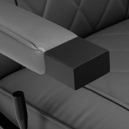 Kirpėjo kėdė Hair System BM88066B pilka su juodu rėmu