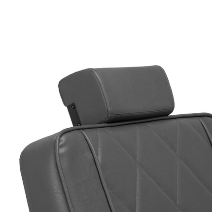 Kirpėjo kėdė Hair System BM88066B pilka su juodu rėmu