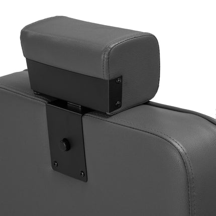 Kirpėjo kėdė Hair System BM88066B pilka su juodu rėmu