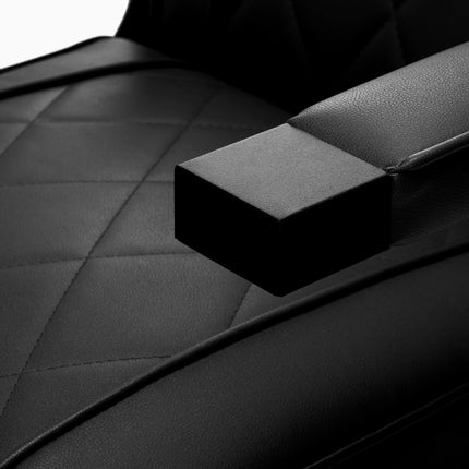 Kirpėjo kėdė Hair System BM88066B juoda su juodu rėmu