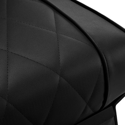 Kirpėjo kėdė Hair System BM88066B juoda su juodu rėmu