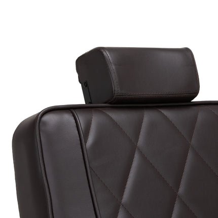 Kirpėjo kėdė Hair System BM88066B ruda su juodu rėmu