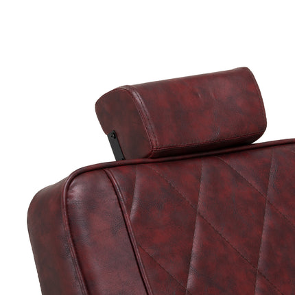 Kirpėjo kėdė Hair System BM88066B bordo spalvos su juodu rėmu