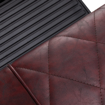 Kirpėjo kėdė Hair System BM88066B bordo spalvos su juodu rėmu