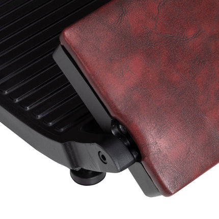 Kirpėjo kėdė Hair System BM88066B bordo spalvos su juodu rėmu