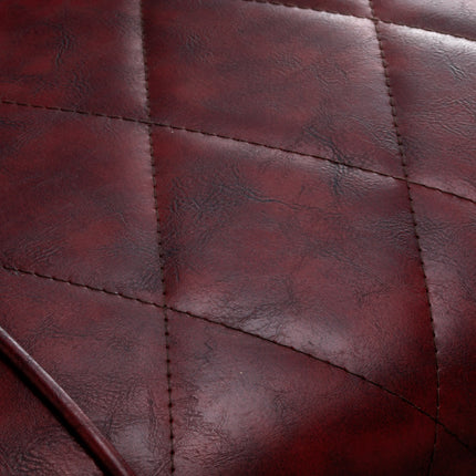 Kirpėjo kėdė Hair System BM88066B bordo spalvos su juodu rėmu