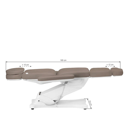 Elektrinis kosmetologinis gultas SILLON CLASSIC 3 variklių, rudas
