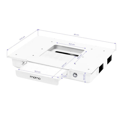 Momo 05-BL Manikiūro stalas su dulkių surinkėju