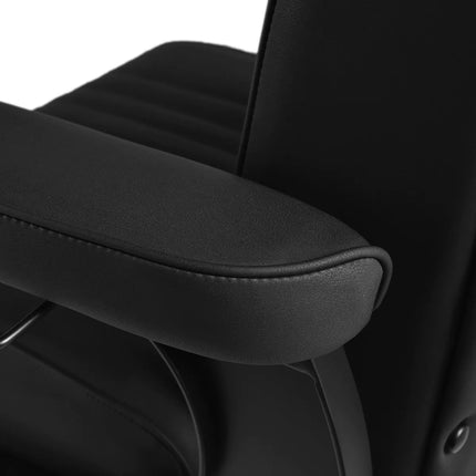 GABBIANO barberio kėdė VISIONERIO, juoda su juodu rėmu