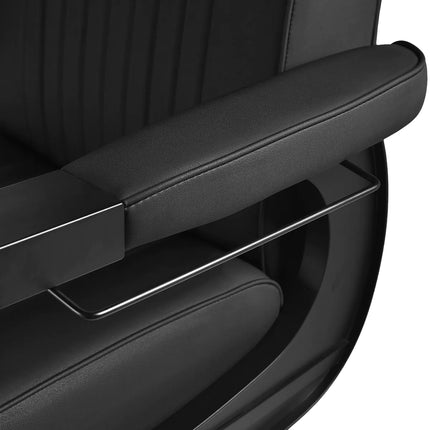 GABBIANO barberio kėdė VISIONERIO, juoda su juodu rėmu