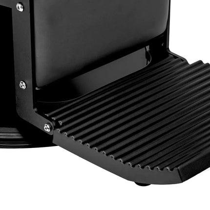 GABBIANO barberio kėdė VISIONERIO, juoda su juodu rėmu