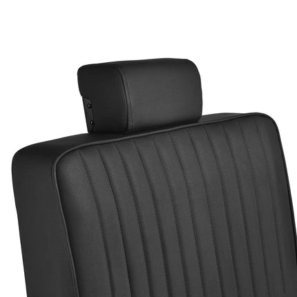 GABBIANO barberio kėdė VISIONERIO, juoda su juodu rėmu