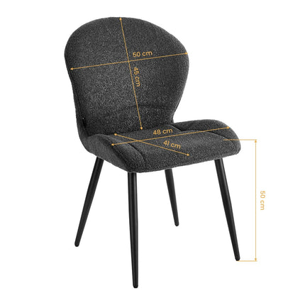 4RICO kėdė Lucente, juoda