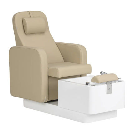 Kosmetologinis SPA pedikiūro krėslas SILLON ELYSIA, smėlio spalvos