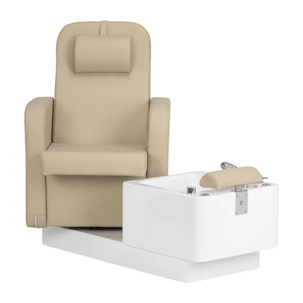 Kosmetologinis SPA pedikiūro krėslas SILLON ELYSIA, smėlio spalvos