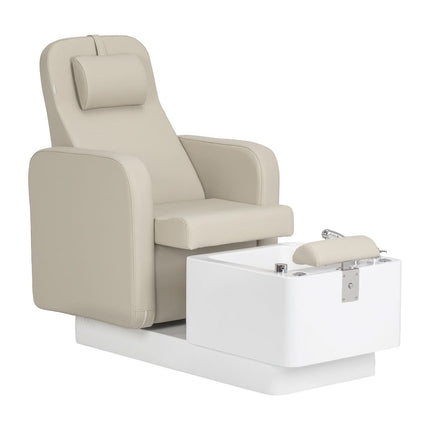 Kosmetologinis SPA pedikiūro krėslas SILLON ELYSIA, kreminis