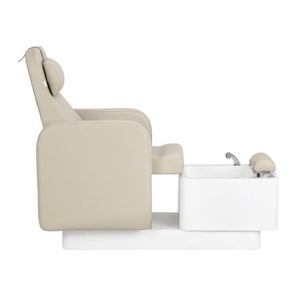 Kosmetologinis SPA pedikiūro krėslas SILLON ELYSIA, kreminis