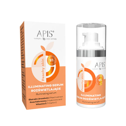 APIS PEACHY SKIN Švytėjimo suteikiantis serumas, 15 ml