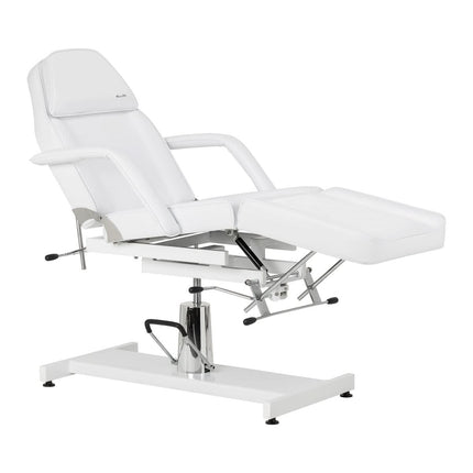 Hidraulinis kosmetologinis krėslas SILLON 210 su supimo funkcija, baltas – nuotrauka 3