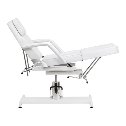 Hidraulinis kosmetologinis krėslas SILLON 210 su supimo funkcija, baltas – nuotrauka 4