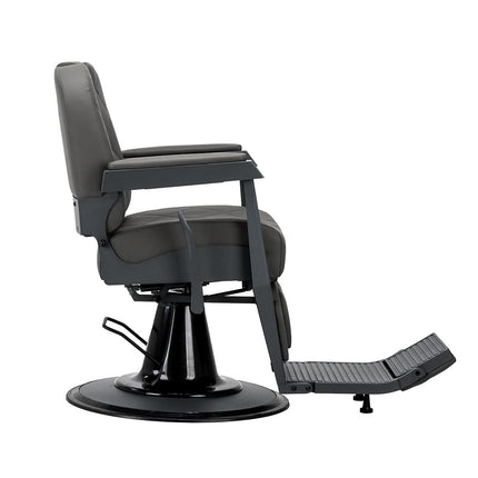 GABBIANO barberio kėdė BRUNO, grafitinė su pilku pagrindu – nuotrauka 2