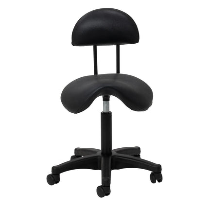 Kosmetologinė kėdutė 6001B, juoda – nuotrauka 3