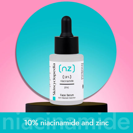 Skincyclopedia veido serumas su 10% niacinamidu ir 1% cinko, 30ml