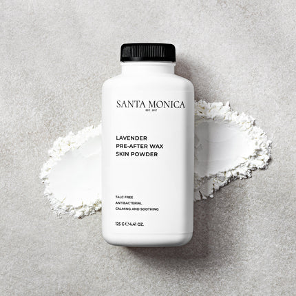SANTA MONICA levandų kvapo depiliacinė pudra prieš ir po depiliacijos, 125g