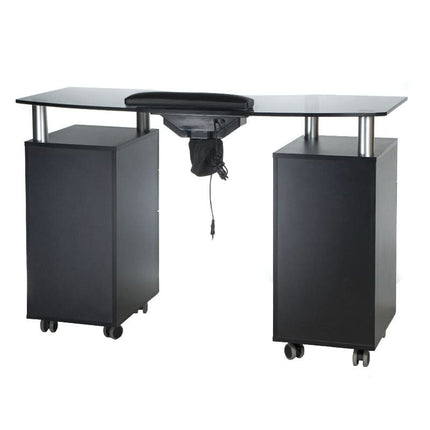 Manikiūro stalas BD-3453+O su anga ištraukėjui, juodas