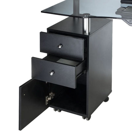 Manikiūro stalas BD-3453+O su anga ištraukėjui, juodas