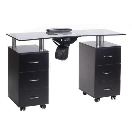 Manikiūro stalas su montavimo anga BD-3425-1+O, juodas