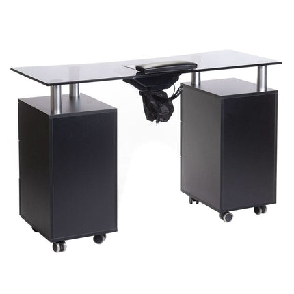Manikiūro stalas su montavimo anga BD-3425-1+O, juodas