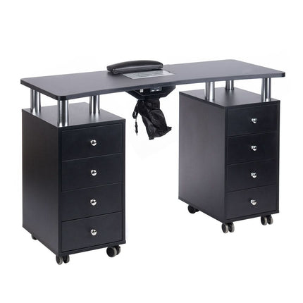 Manikiūro stalas BD-3425+O su anga ištraukėjui, juodas