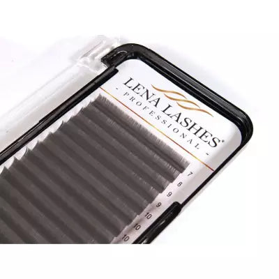 LENA LASHES Professional Volume C 0.07 MIX blakstienos, rudos