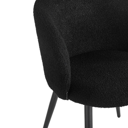 4RICO kėdė Asola, juoda – nuotrauka 6