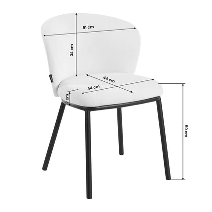 4RICO kėdė Linea, balta – nuotrauka 8