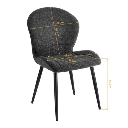 4RICO kėdė Lucente, juoda – nuotrauka 8