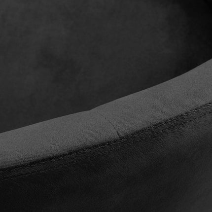 4Rico kliento kėdė QS-BL12B, juodas aksomas - Beauty Kit