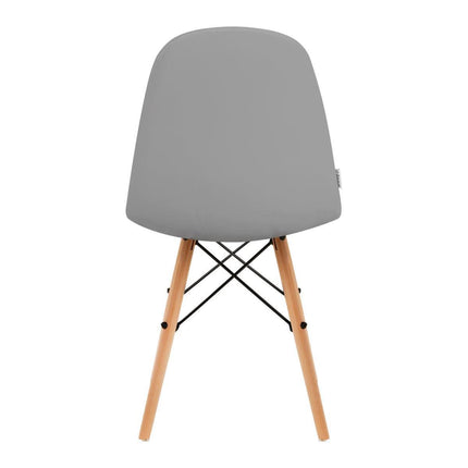 4Rico skandinaviško stiliaus kėdė QS-185, pilka eko oda - Beauty Kit