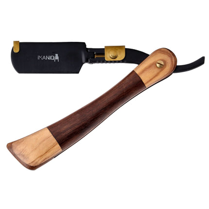 Опасная бритва для бритья и контурирования Imaniq, черная