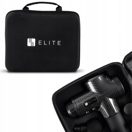 Mebelelite ME-MG09 masažo pistoletas su 10 antgalių ir dėklu, Juodas