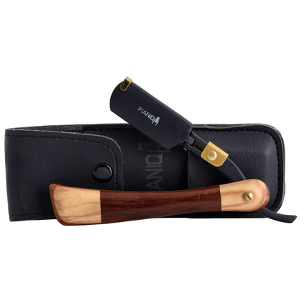 Опасная бритва для бритья и контурирования Imaniq, черная