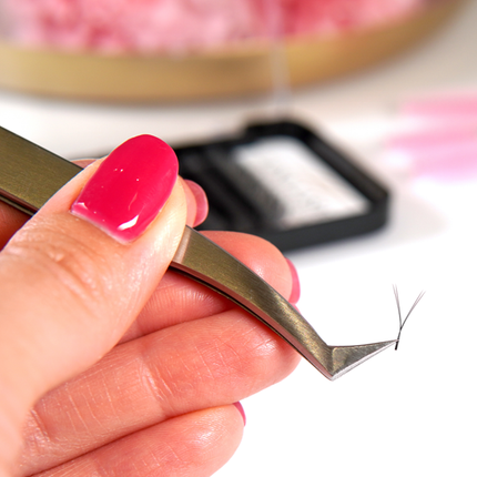 Lena Lashes Professional  Volume YY C 0.07 MIX juodos blakstienos