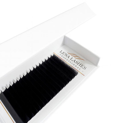 Lena Lashes Professional Premium Volume C 0.07 MIX juodos blakstienos